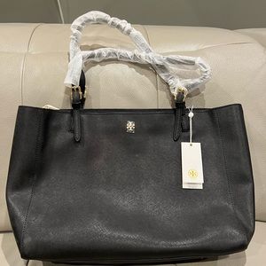 NEW Tory Burch Saffiano York Tote Purse Leather